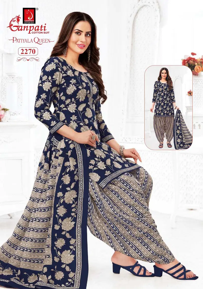 Patiyala Queen Vol 11 By Ganpati Cotton Kurti With Bottom Dupatta Suppliers In India